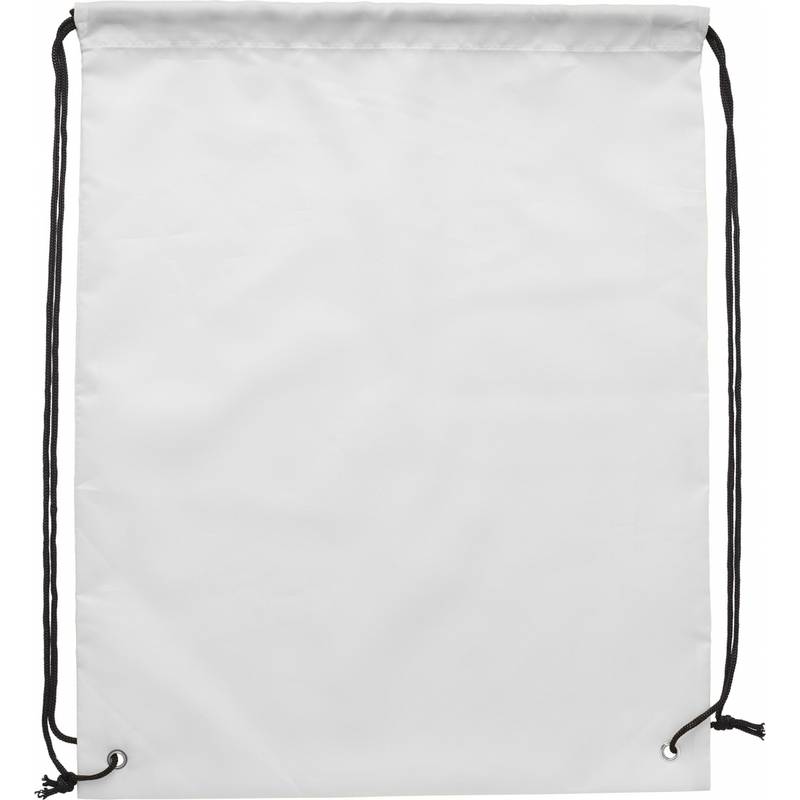 TIBRO 100% recyklovaný sťahovací batoh zo 190T RPET, biela TIBRO 100% recyklovaný sťahovací batoh zo 190T RPET, biela